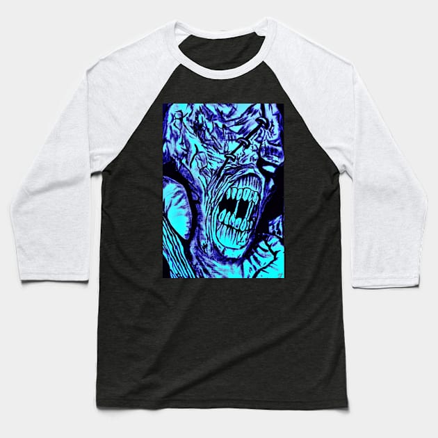 "Nemesis" Baseball T-Shirt by The Artwork of Harrison Sinclair